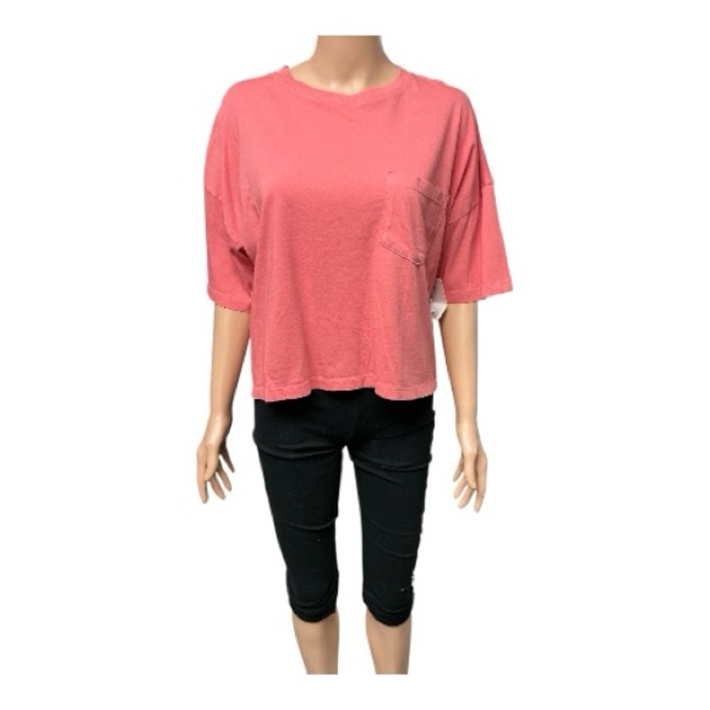 SO - NWT - Coral Short Sleeve Women's Cropped Tee